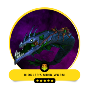 WoW Riddler's Mind-Worm mount, representing SkipTheGrind.Online’s fast and secure mount acquisition service.